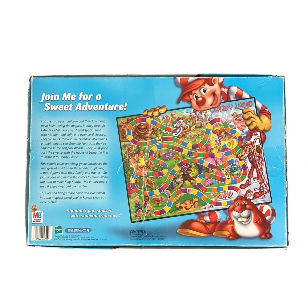 Candy Land Board Game 2004 Milton Bradley Hasbro My First Games 04700 Complete